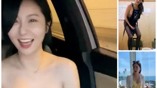 韩国美女主播车上，酒店，饭店露出视频集锦