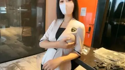 給老公戴綠帽子，快點幹我，性感職業裝女白領中午休息時間找情人酒店偷情