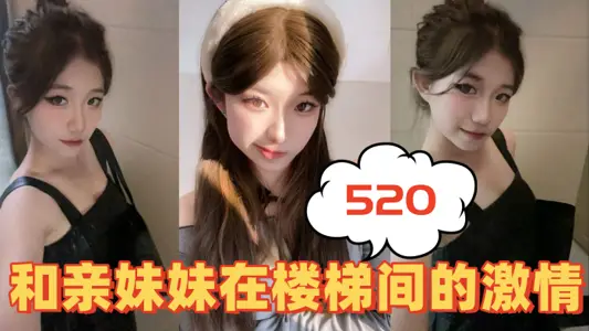 【兄妹亂倫】520和親妹妹在樓梯間的激情