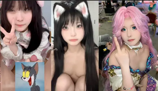 推特網紅福利【姬洛寶】cos圈有名的騷雞，顏值甜美身材性感自慰粉嫩小穴玩的淫水直流