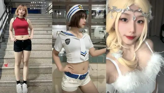 成都師範大學【王敏】抖音【超級無敵芒果冰】被金主拿下，一邊舉著吃幾把照片一邊被金主狂幹