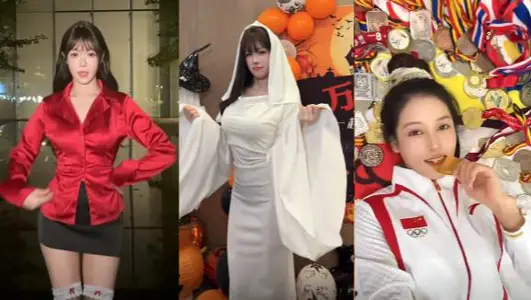 體操冠軍【吳柳芳】退役後成擦邊女主播，早期直播走光視頻曝光