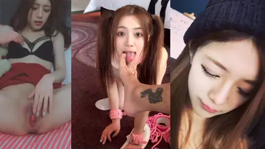 高顏值大眼母狗御姐模特身材，私下卻反差至極跪地舔腳伺候主人