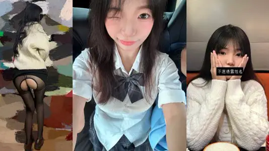 山東機電學院【劉亦媛】高顏值長腿學生妹，喜歡穿JK裙襬拍性感黑絲配白嫩蜜桃臀