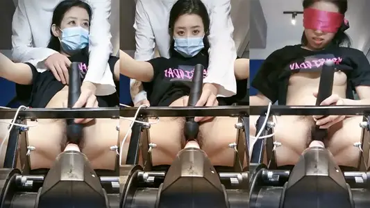 炮機大黑牛伺候小姐姐！蒙上眼睛自慰穿上開檔絲襪口交！翹起美臀對著鏡頭扶腰後入~操的直叫受不了~