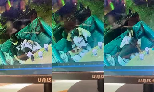 廣西玉林仙尼奶茶店【孫曉慧】給校外一男子口交，同學調出監控將其曝光