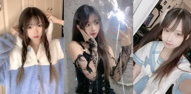 極品蘿莉美少女【一團墨染】露出寫真視頻貓耳美乳反差十足，一線天白虎穴特寫挑逗力爆表