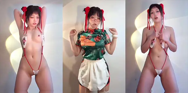 推特反差福利姬【yummy_707】新春特輯，激情裸舞妖嬈撫媚極品白嫩身材無限誘惑