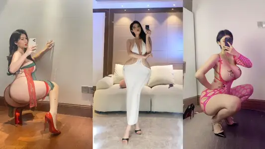 抖音超大屁股騷貨網紅【山雀queen】大奶姐，給金主爸爸發的超絕身材私拍被曝光流出！