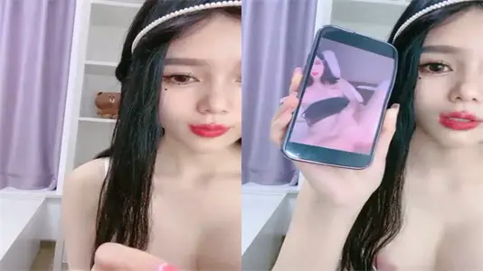 黑絲苗條巨乳妹淫聲浪語挑逗，道具玩粉穴互動撩人高潮不斷！