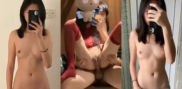 極品身材超嫩女大與體育生炮友激情交歡，身穿紅絲女上位坐屌掰穴展示濃精流出