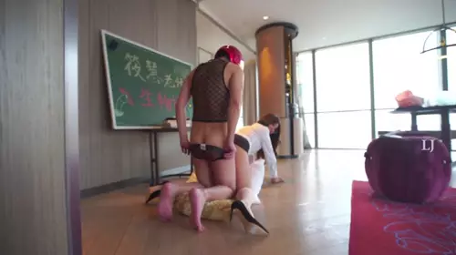 尤果网模特筱慧性感老师上生物课