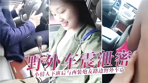 野外车震泄密小情人下班后与西装炮友路边野外车震