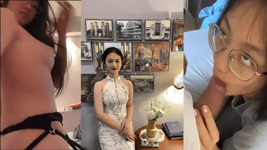 旧金山留学生刘冰带上眼镜穿情趣内衣外表的清纯和表情的淫荡实在是太顶了