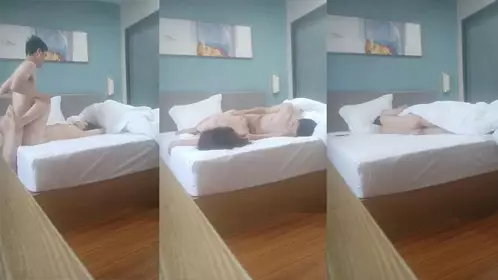 周末情侣开房，小少妇肤白胸美